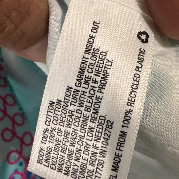 Lilly Pulitzer size 5 T blue sea urchin print dress 100% cotton - Picture 6 of 7